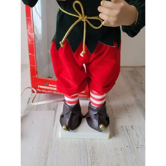 Vintage Telco motionette elf animated Xmas decor santa - Picture 5 of 14